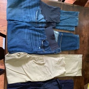 TALL Maternity clothes, like new! (7 pants, 1 dress)